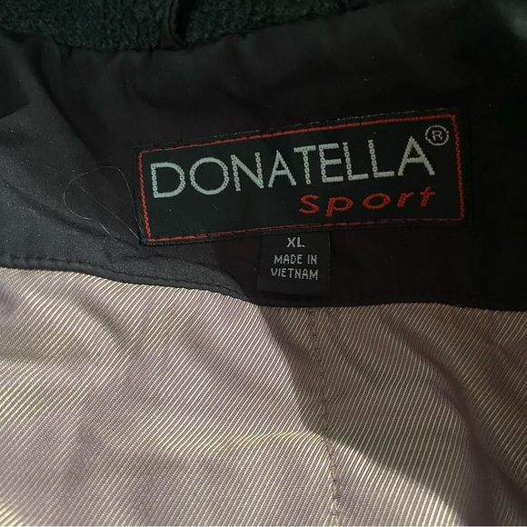 Donatella Sport Black Faux Fur Removable Hooded Zip Up Jacket - Picture 5 of 6